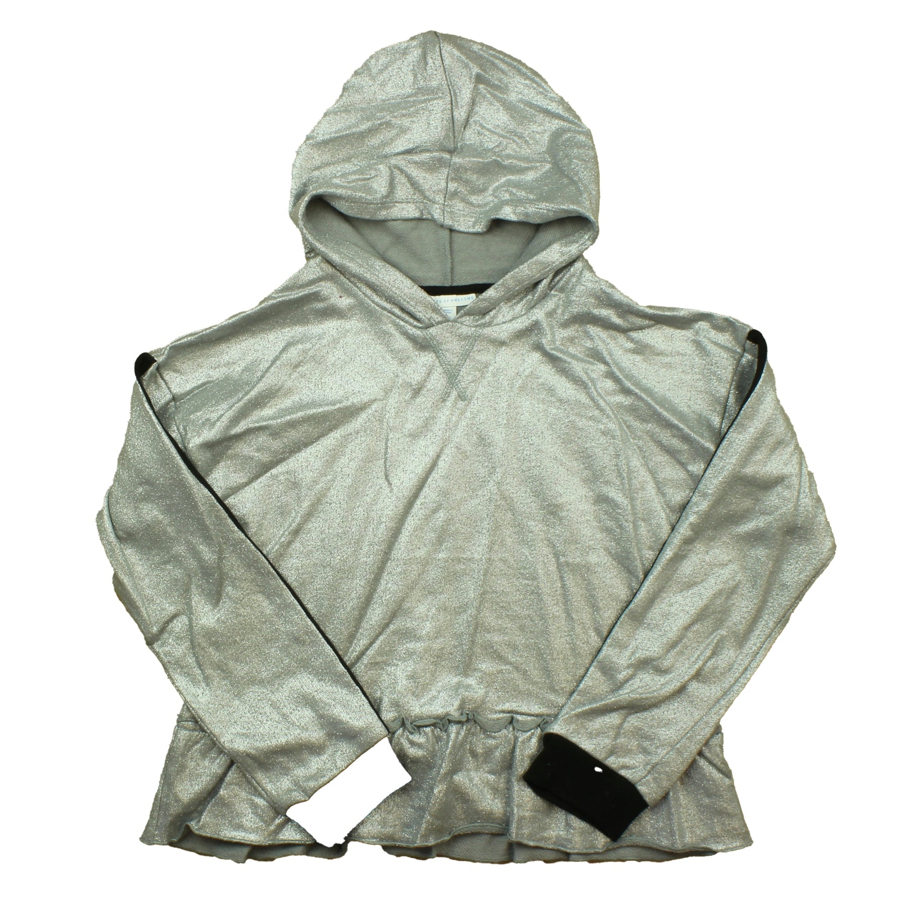 Rockets Of Awesome Mädchen Silber Kapuzenpullover