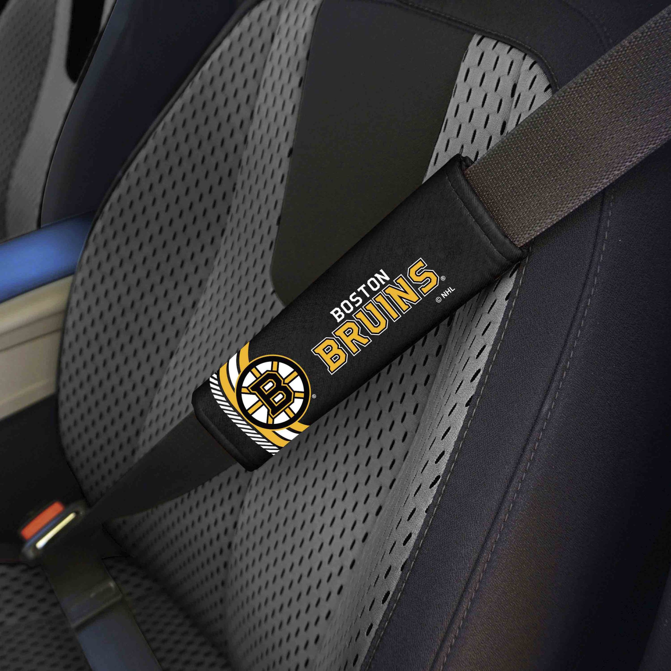Fanmats Boston Bruins Team Color Rally Sicherheitsgurt Pad – 2 Stück