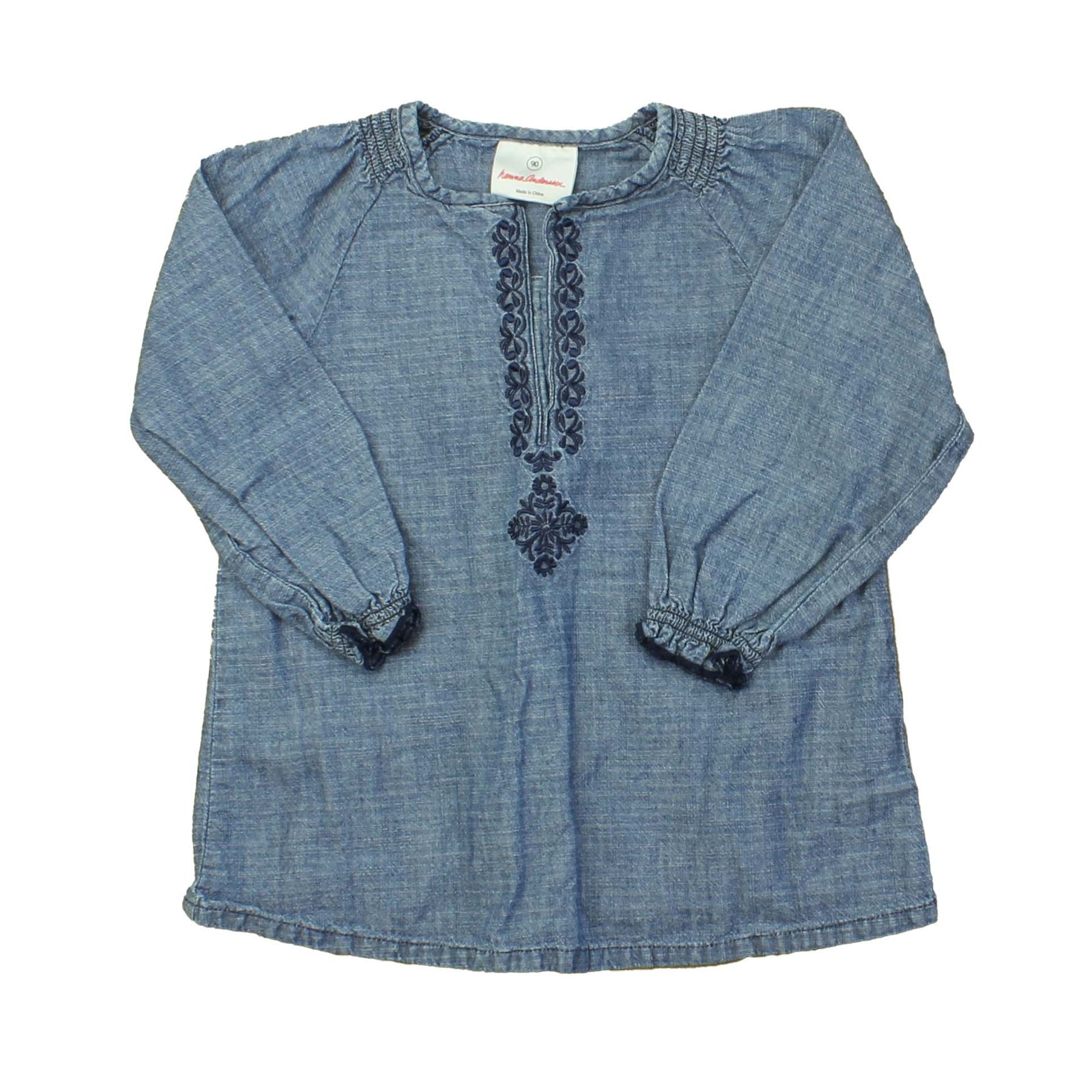 Hanna Andersson Mädchen Blaue Bluse