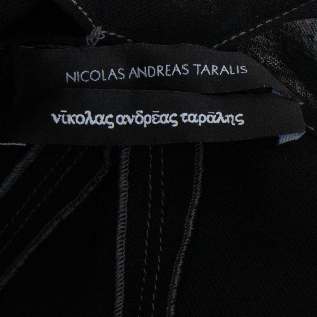 Schwarzes Wolle Blend ärmelloses Kleid