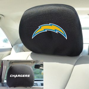 Fanmats Los Angeles Chargers bestickte Kopfstütze Abdeckung Set – 2 Stück
