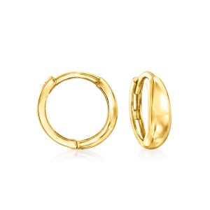 RS Pure Von Ross-Simons Italienische 14kt Gelbgold Huggie Creole Ohrringe