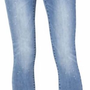 Kandis Mid-Rise Bleach Splash Jeans in leichter Waschung – 7706229309500