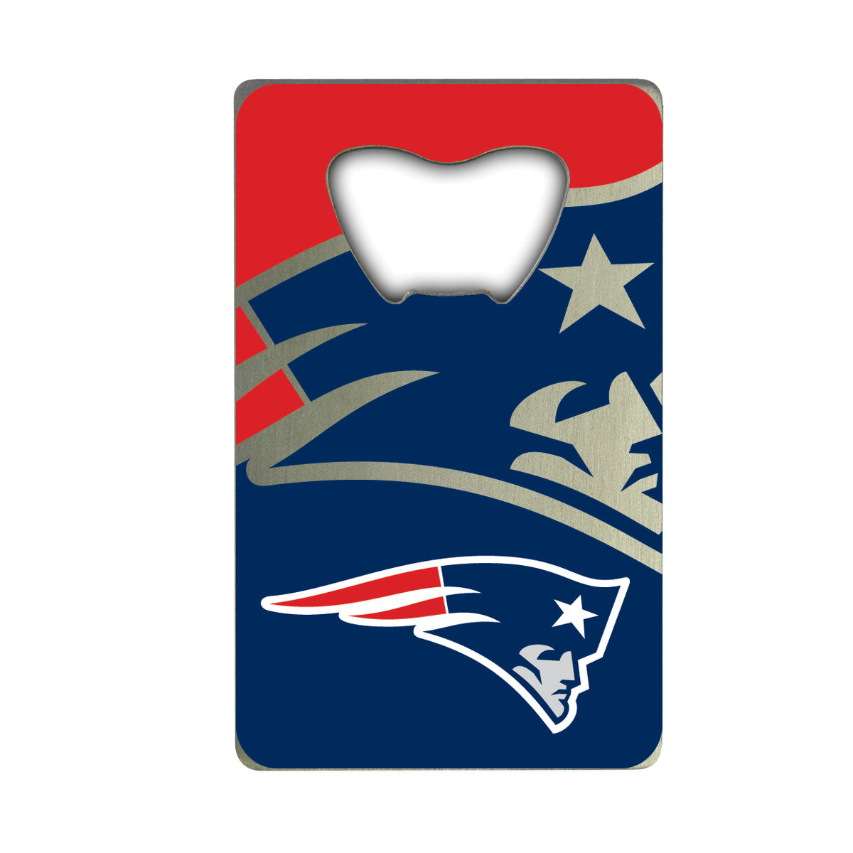 Fanmats New England Patriots Kreditkarten-Stil Flaschenöffner - 2 "x 3,25"