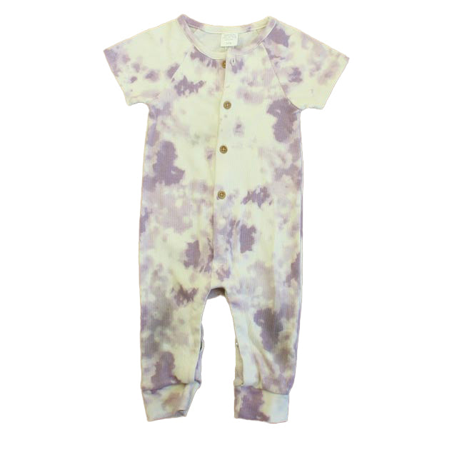 Grayson Mini Mädchen lila Batikmuster Strampler