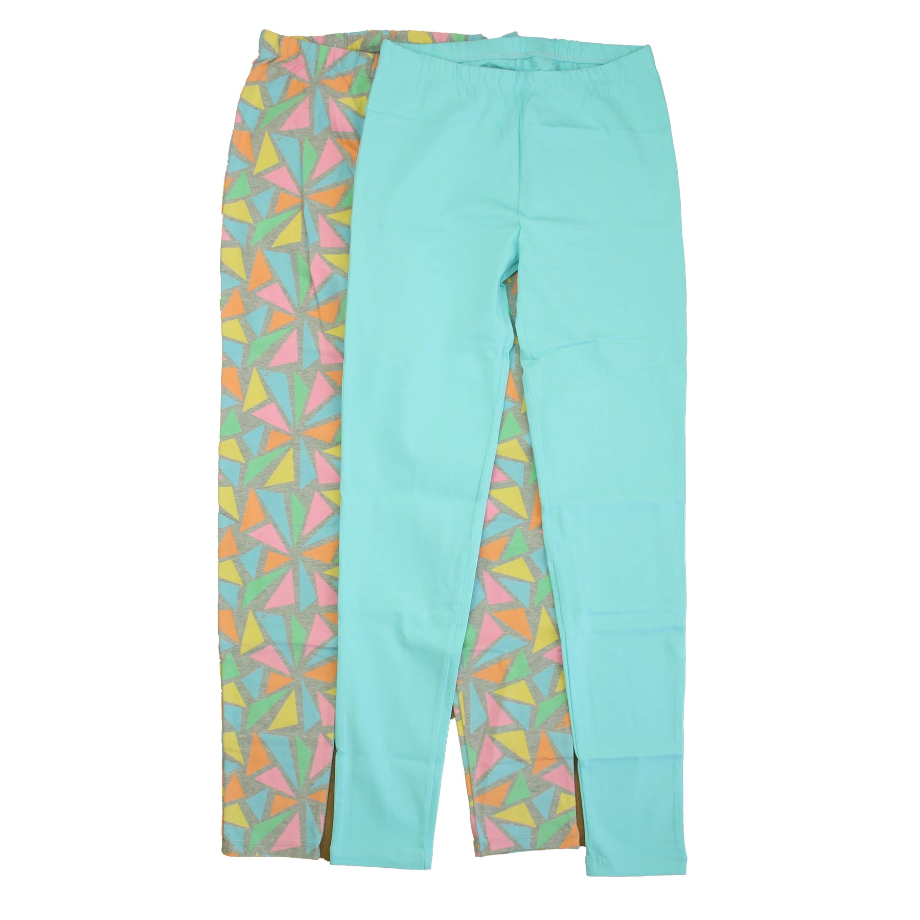 Mightly Mädchen Türkis – Graue Leggings