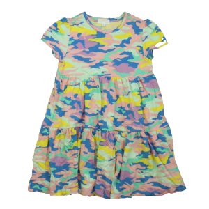 Rockets Of Awesome Mädchen rosagelb blaues Kleid – 7806009966652