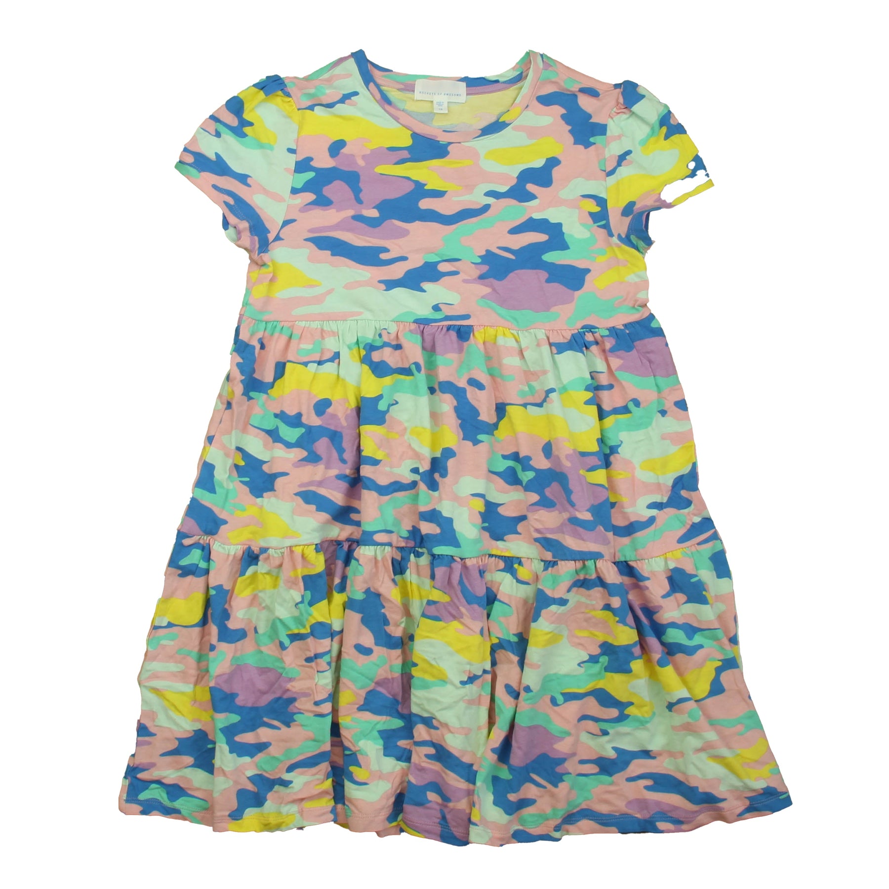 Rockets Of Awesome Mädchen Rosa – Gelb – Blaues Kleid