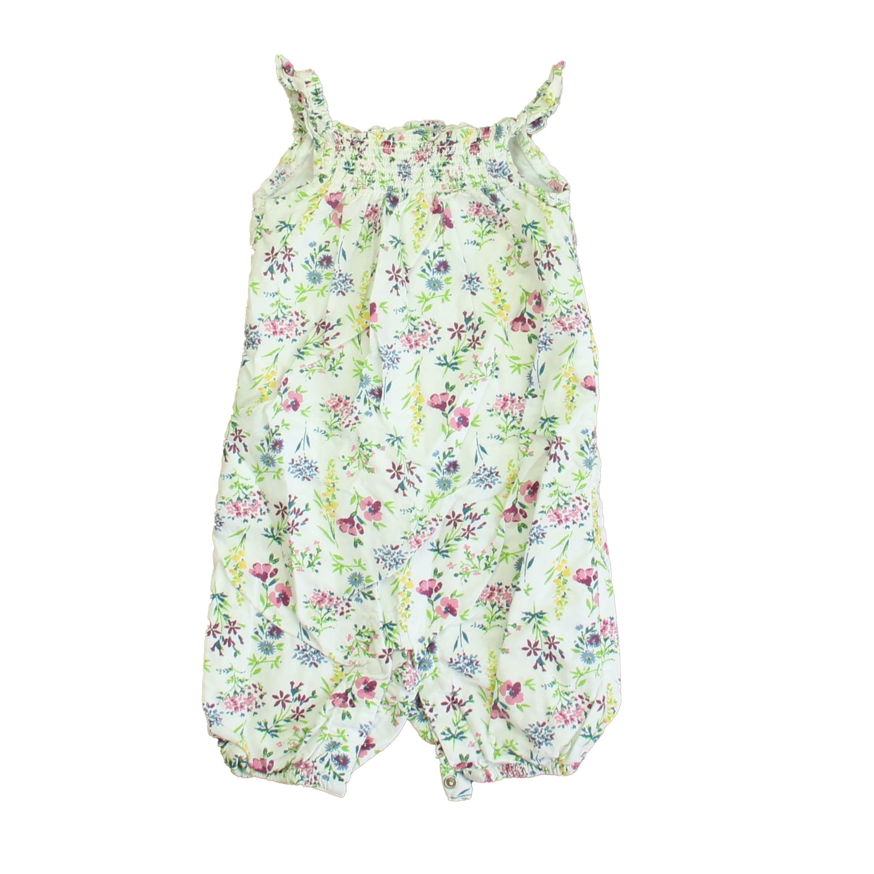 Jojo Maman Bebe Mädchen Elfenbein Blumen Strampler