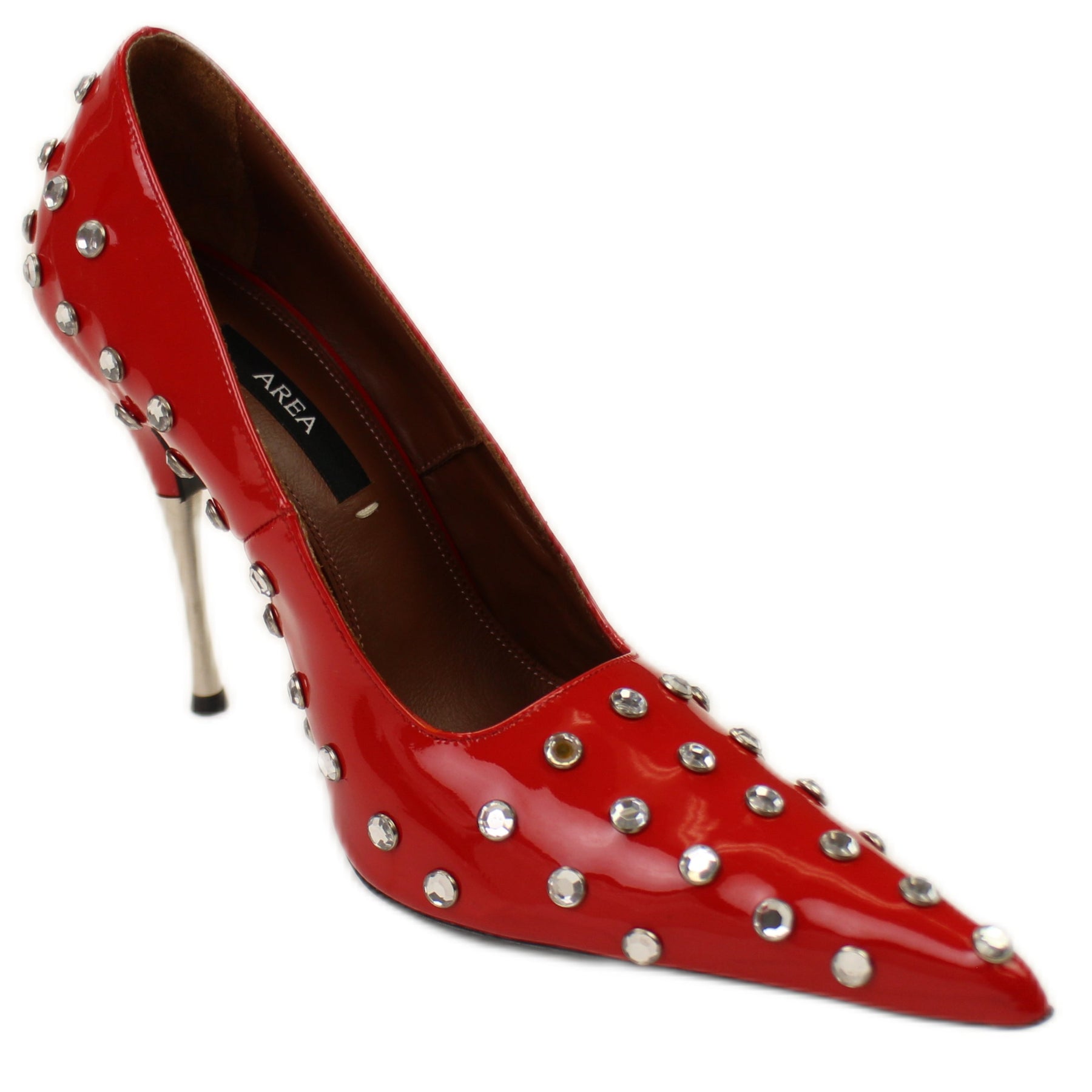 Rot POLKA DOT STUDDED PUMP Absatzschuhe