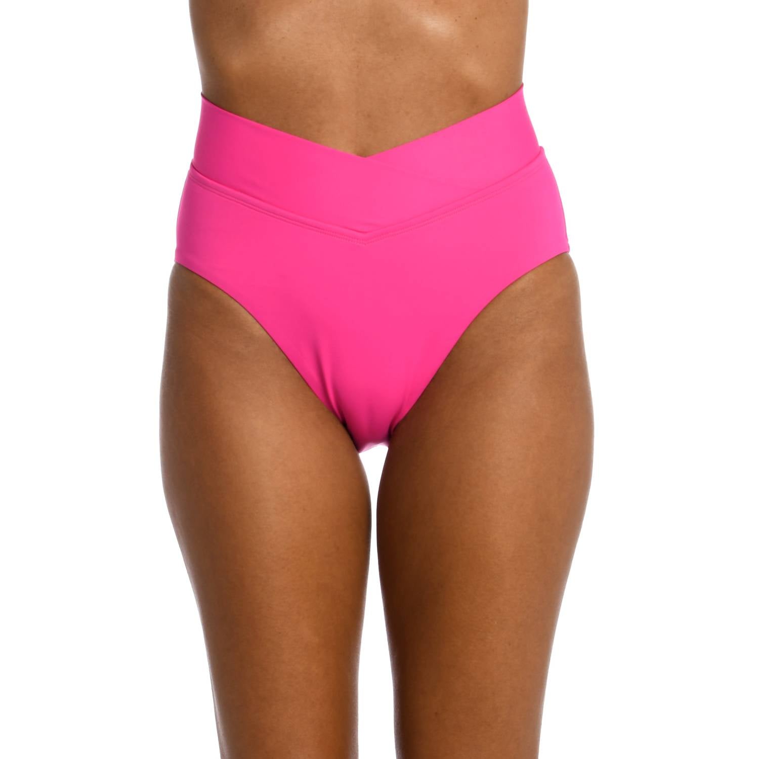 Insel Göttin Crossover hohe Taille Schwimmen unten in Pop Rosa