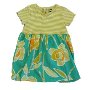 Tee Mädchen Gelb – Grünes Blumenkleid