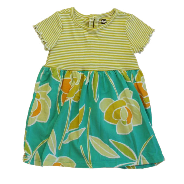 Tee Mädchen Gelb – Grünes Blumenkleid