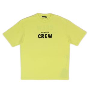 Lime/ Schwarzes Crew T-Shirt