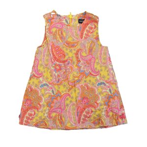 Ralph Lauren Mädchen rosa- Korallen paisley Kleid – 7806018715708