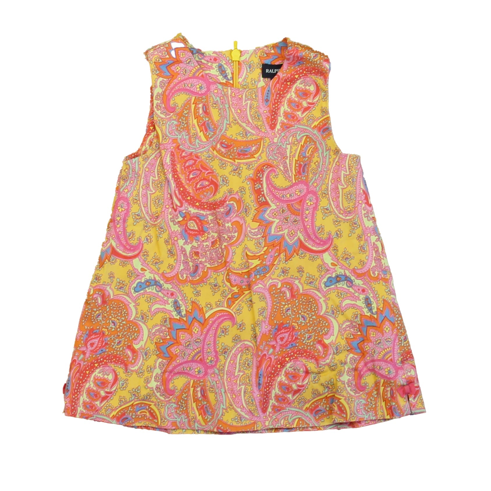 Ralph Lauren Mädchen Rosa – Koralle Paisley Kleid