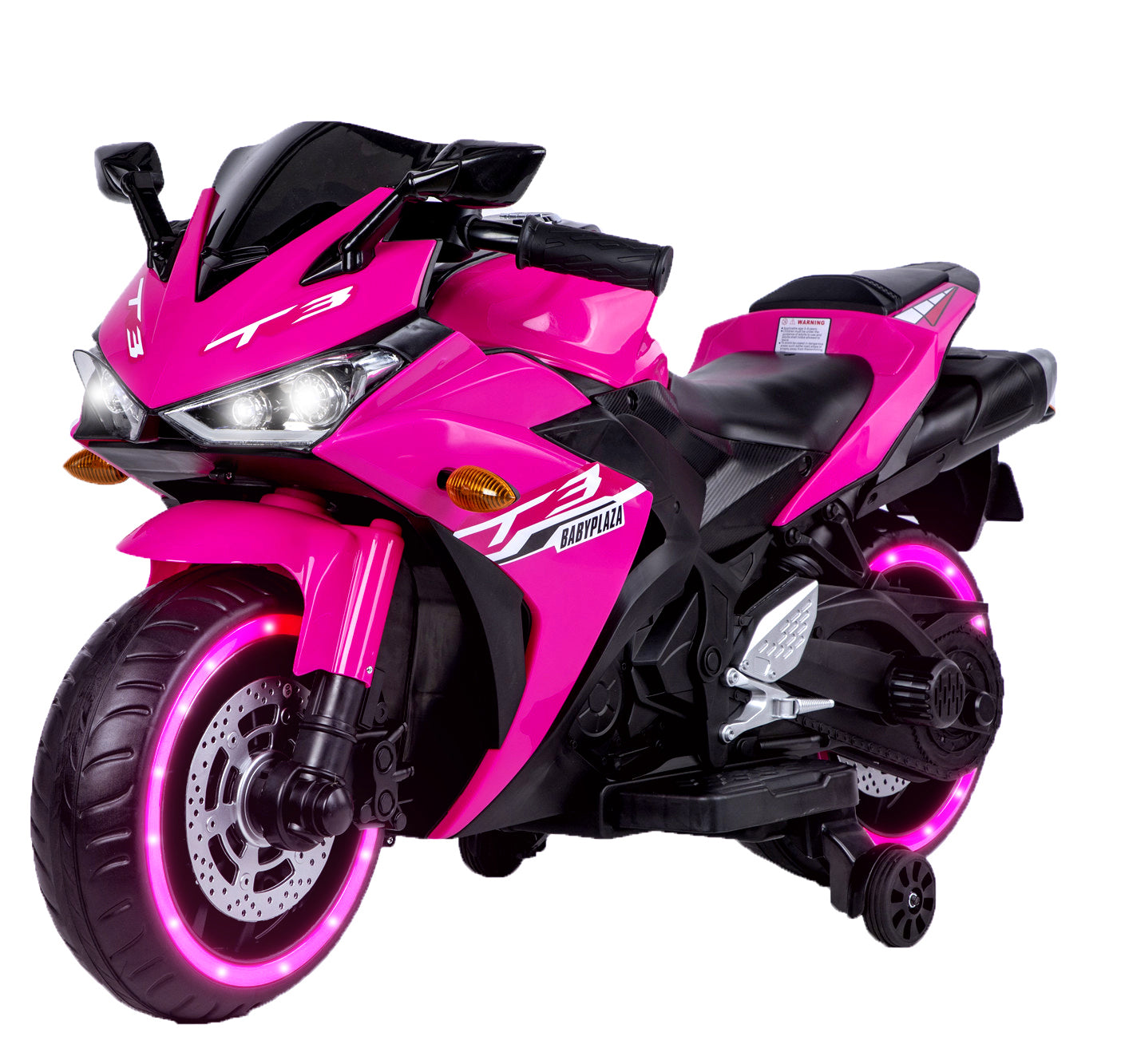Streamdale 12V Kinder Motorradfahrt auf Spielzeug mit Trainingsrädern
