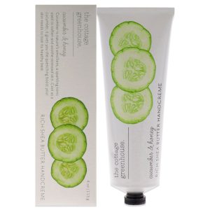 Reichhaltige Sheabutter-Handcreme – Gurke und Honig von The Cottage Greenhouse für Unisex – 4 oz Creme