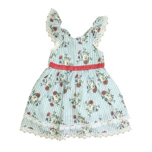 Pippa & Julie Mädchen blau, weiß, rosa Kleid – 7806002167868
