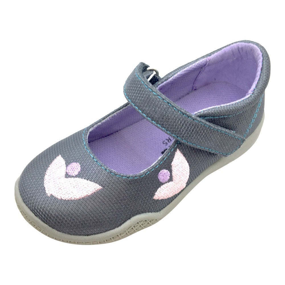 Mooshu Trainers Baby Mädchen Anthrazit Squeaky Stella Mary Jane Schuhe 3-4 Baby