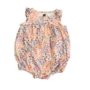 Tee Mädchen rosa Blumen Strampler