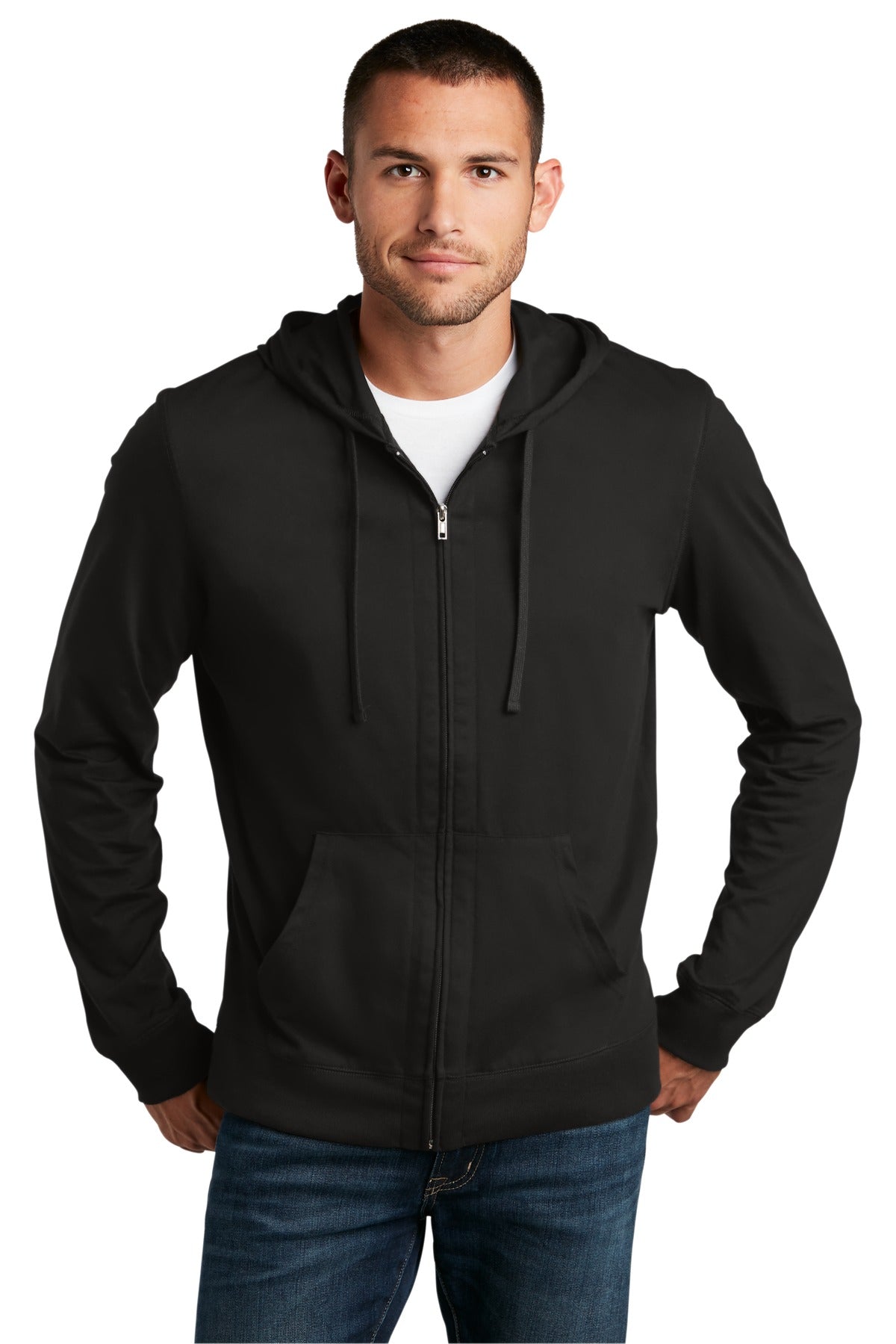 District Jersey Kapuzenpullover mit durchgehendem Reißverschluss DT1100