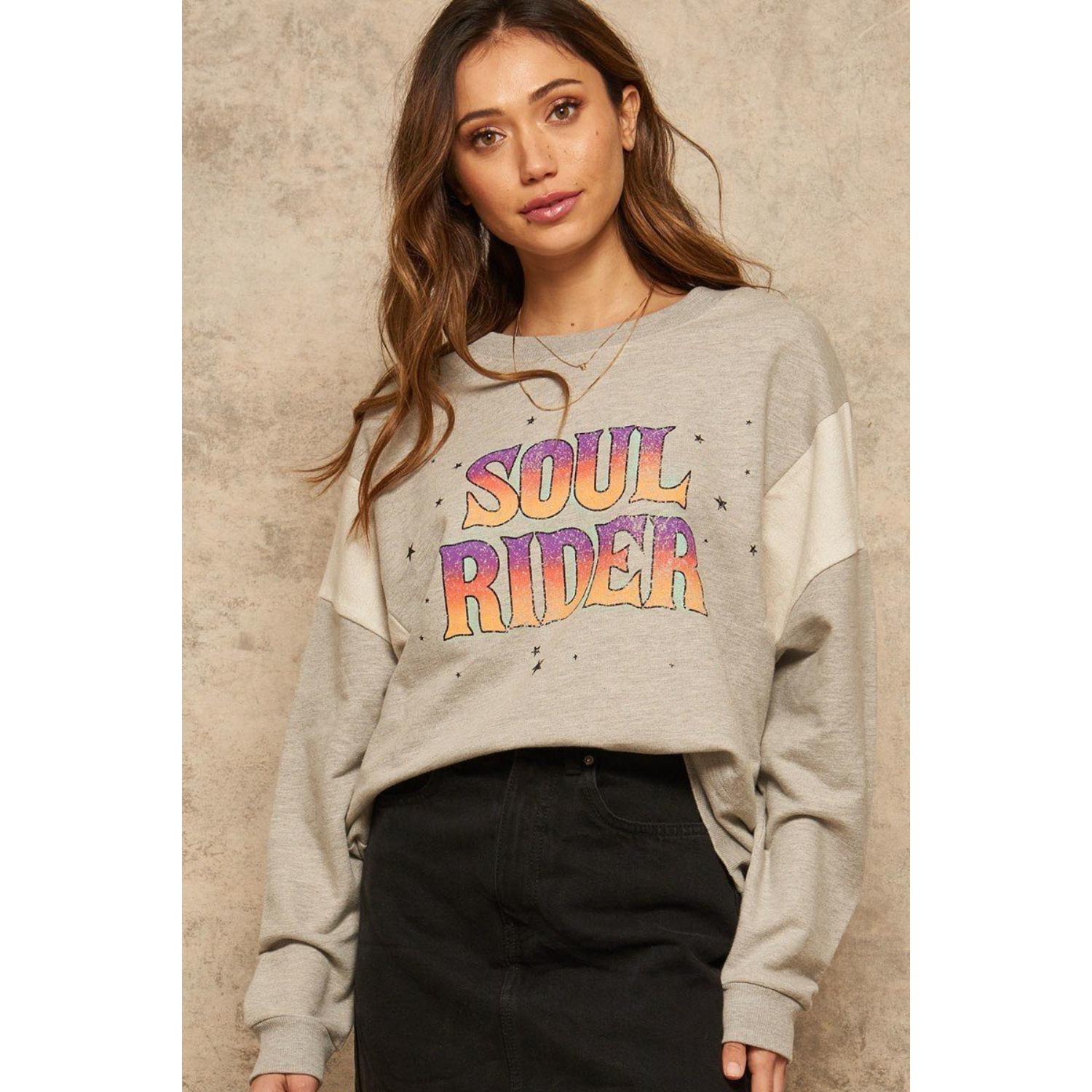 Ein französisches Terry Strick Graphic Sweatshirt