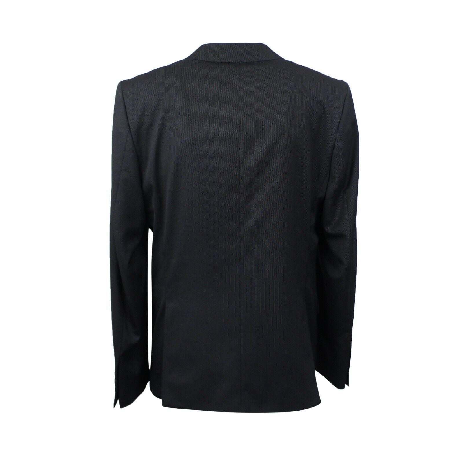 Schwarze Wollmischung Single Breasted Jacke