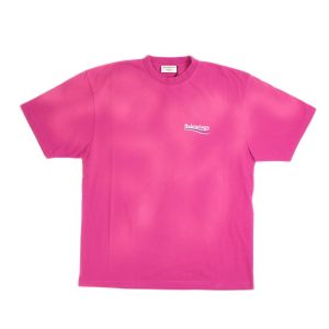 dunkle Fuchsia mit Logo-oversize-T-Shirt