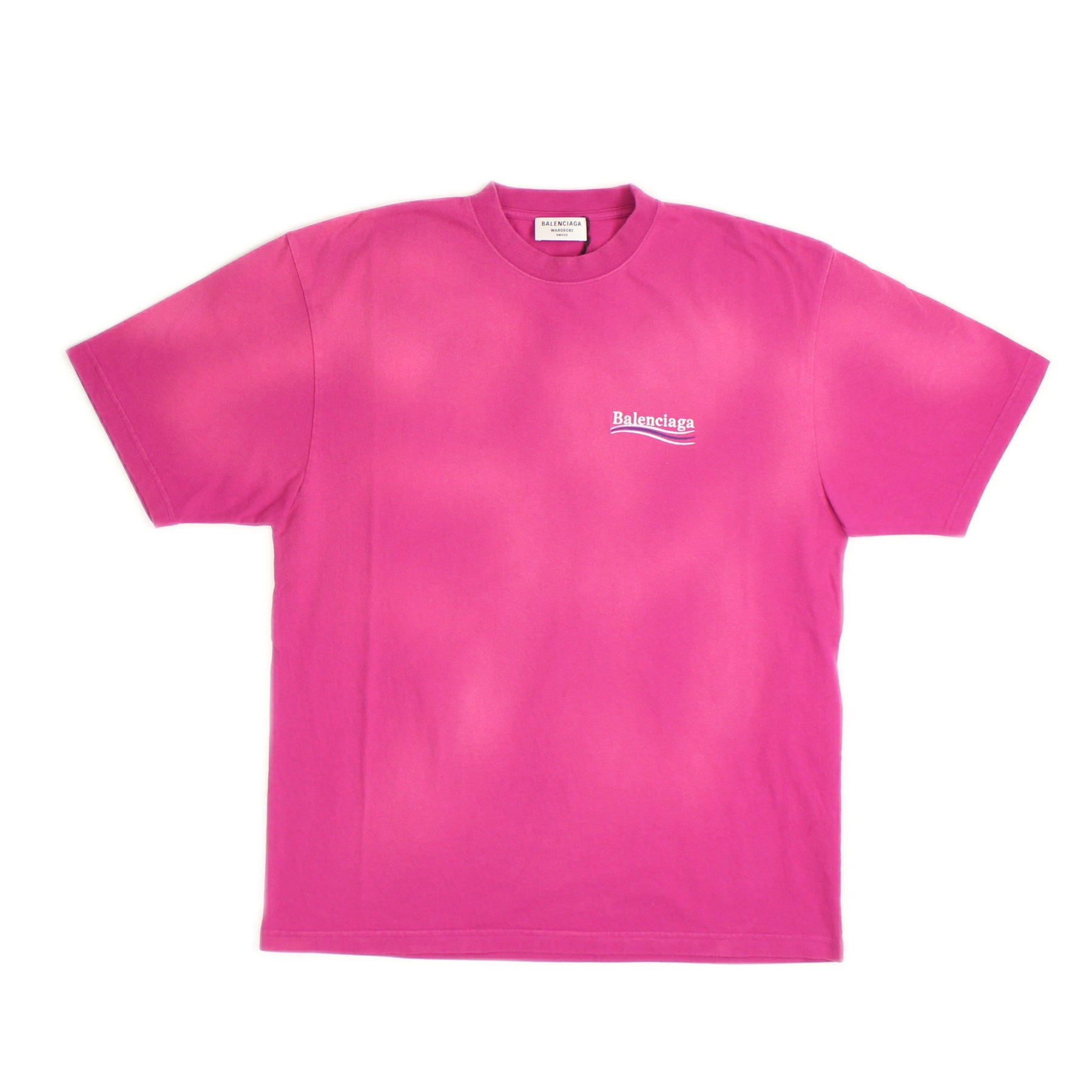 Dunkel Fuchsia mit Logo Oversize T-Shirt