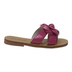 Mädchen fuchsia Blume Akzent String trendige Sandalen 7-10 Kleinkinder