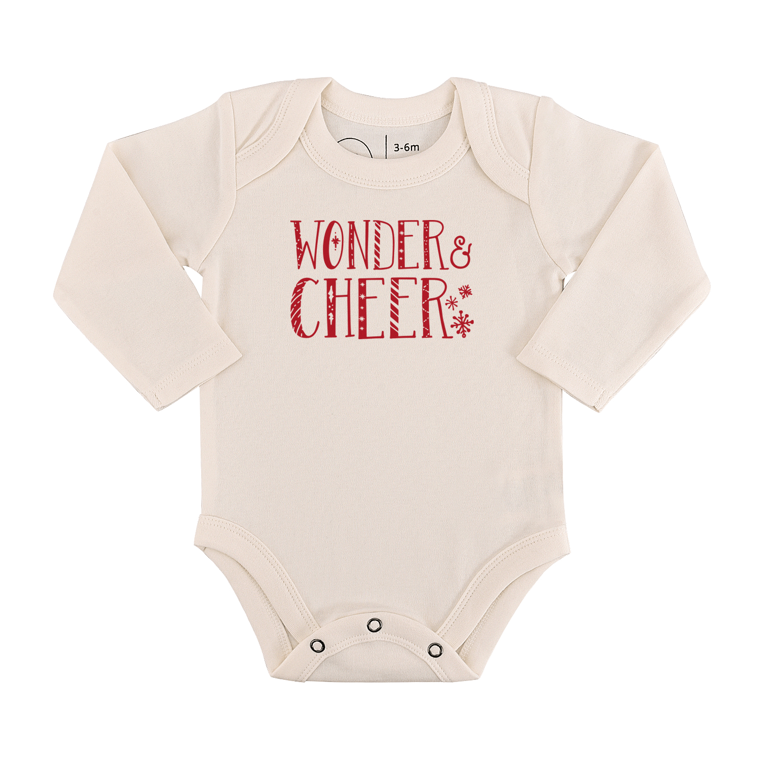 Longsleeve grafischer Body – Wunder und Cheer
