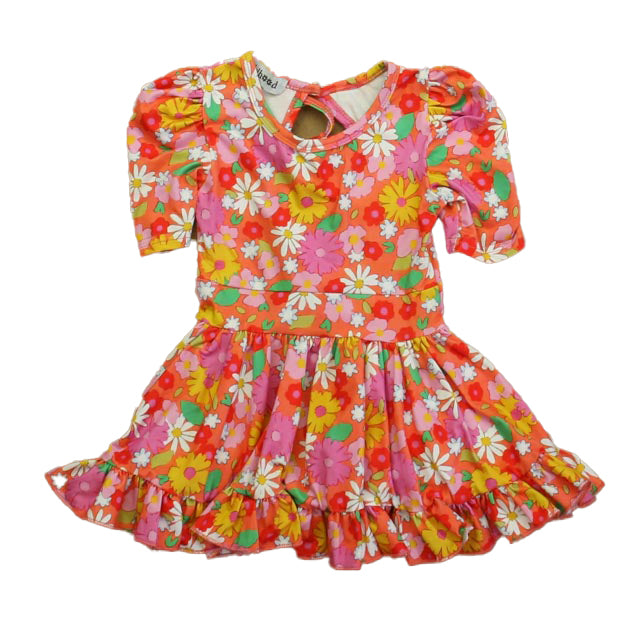 GirlHood Mädchen Rosa Blumenkleid
