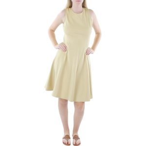 Ponte ärmellose Schicht Kleid