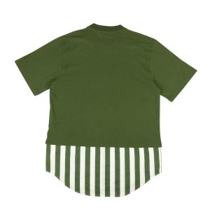 T-Shirts für Herren – grün/weiß