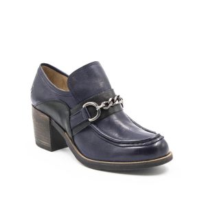 Damen Palmer Chain Loafer Schuhe in Blau/Schwarz