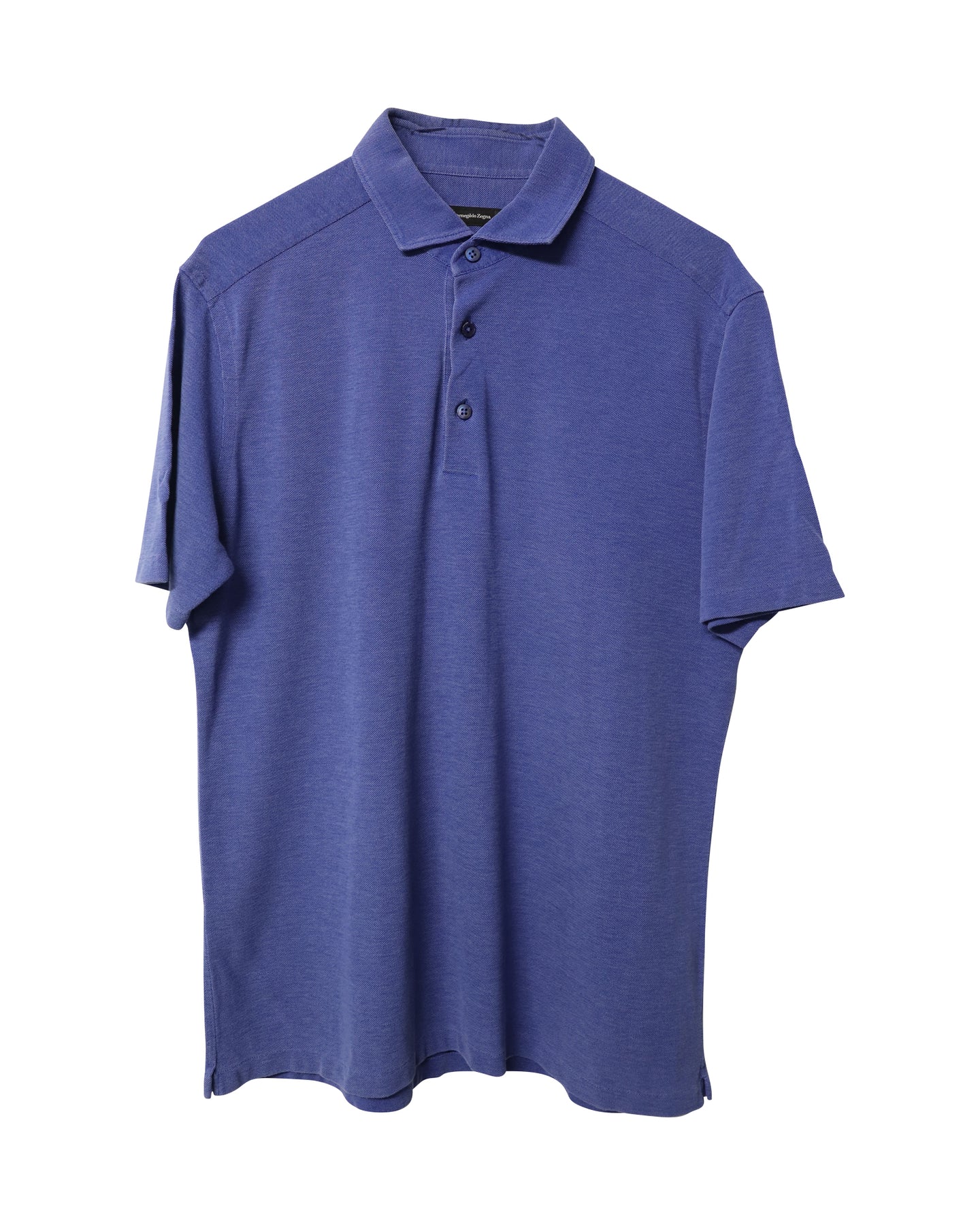 Ermenegildo Zegna Poloshirt aus blauer Baumwolle