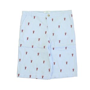 Classic Prep Jungen Hummer auf blauen Streifen Shorts Größe: 6-14 Jahre – 7806019567676