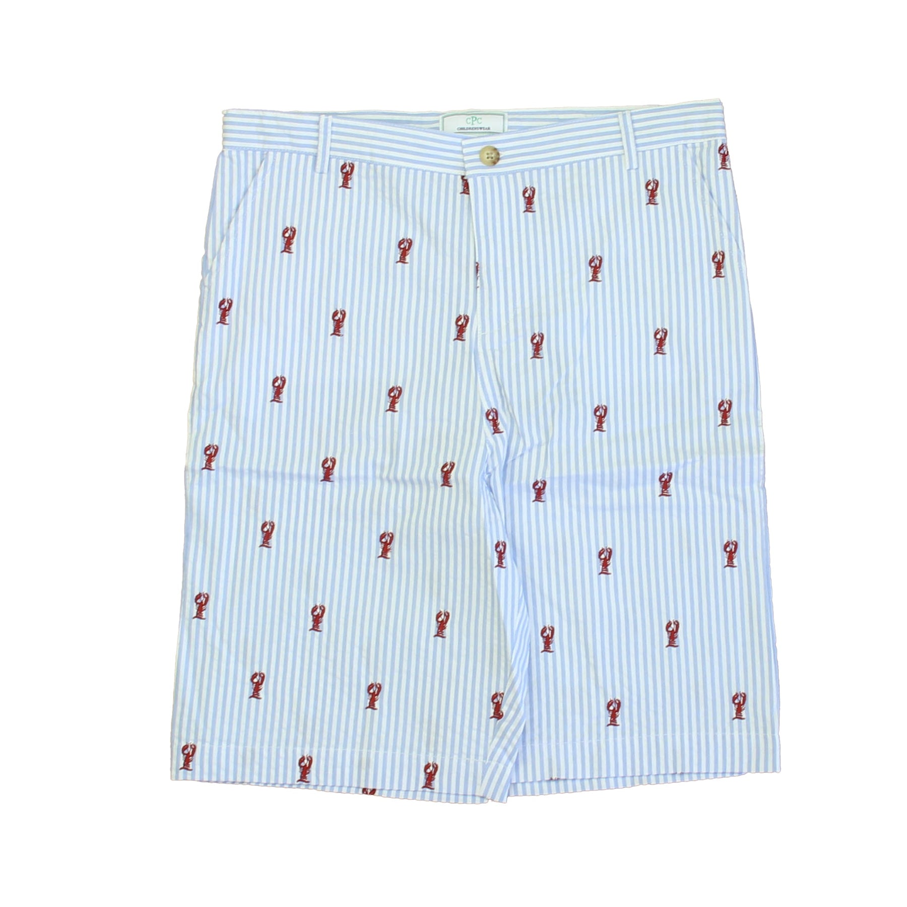 Classic Prep Jungen Hummer auf Blau Stripe Shorts Größe: 6-14 Jahre
