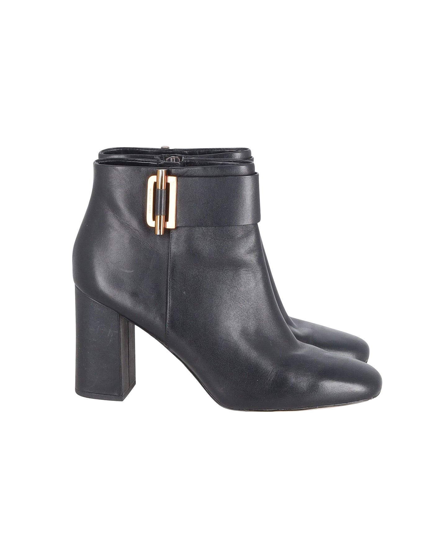 Michael Kors Gloria Stiefeletten aus schwarzem Leder