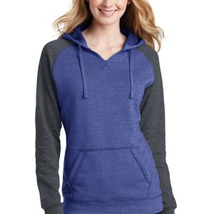 District Damen leicht Fleece Raglan Hoodie. – DT296