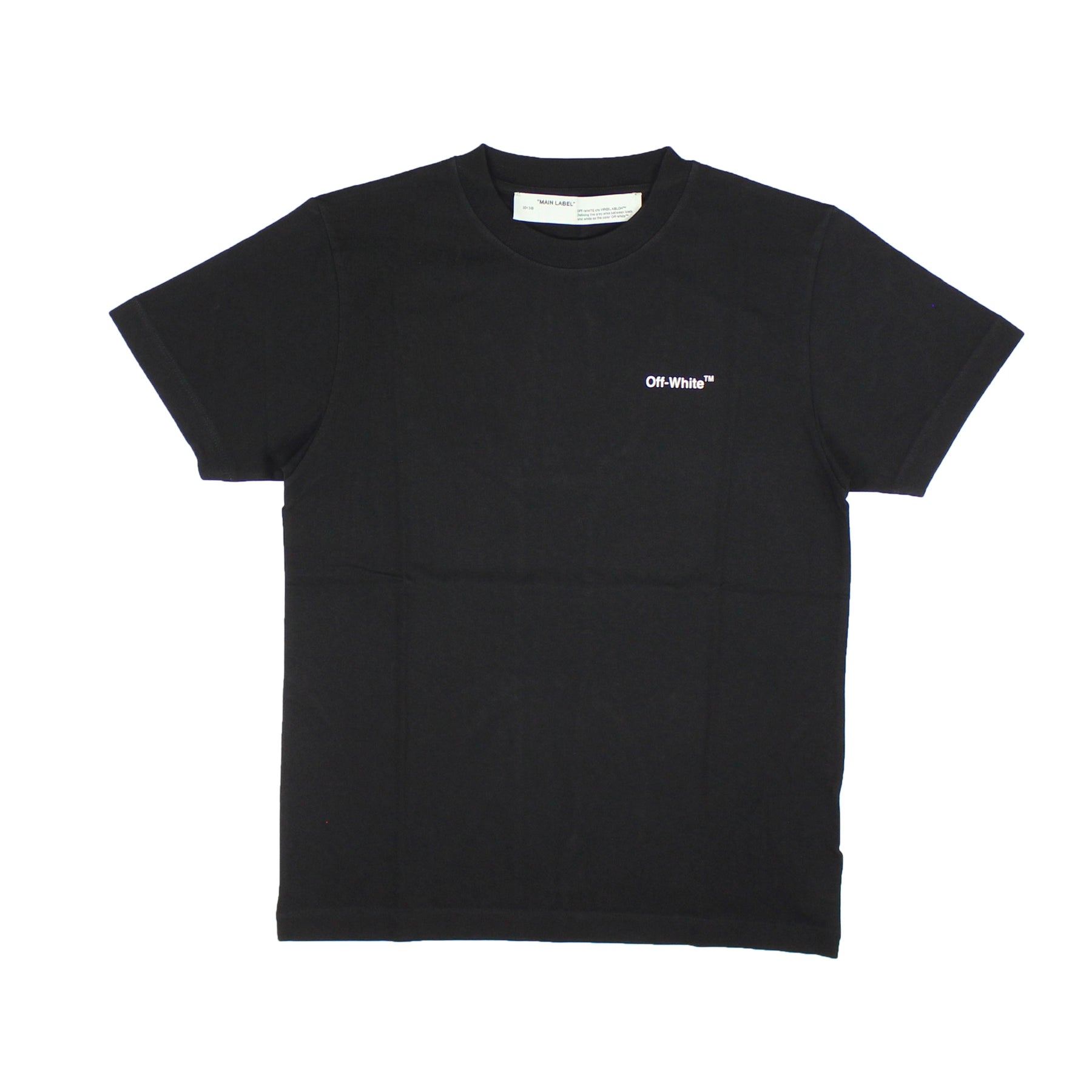 Off-White C/O Virgil Abloh oval Logo Slim Rundhalsausschnitt – Weiß