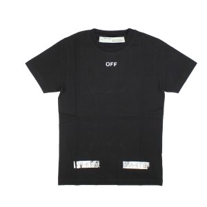 schwarz weiß diags t-shirt
