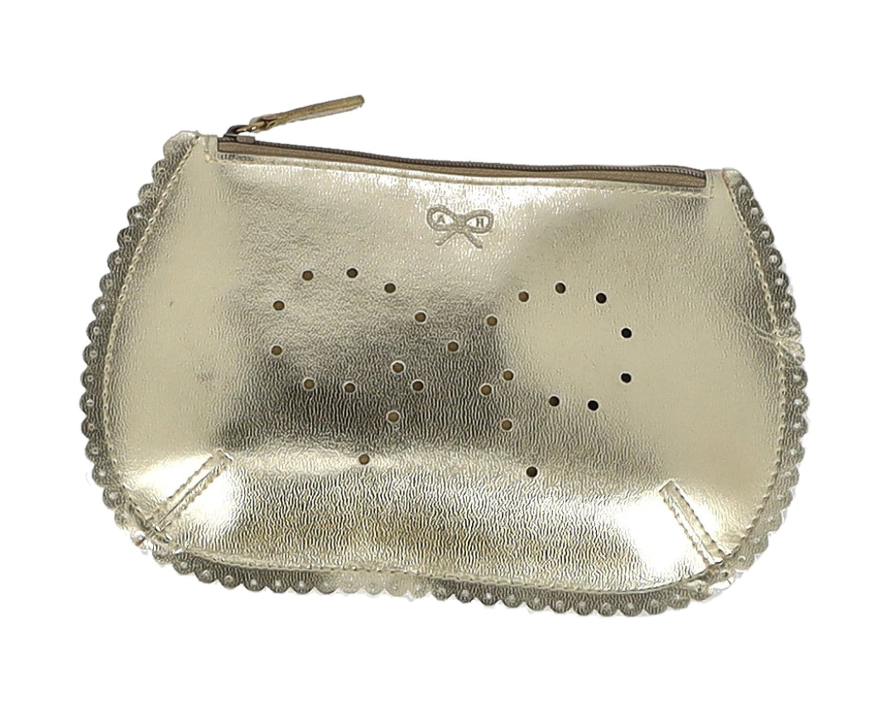 Anya Hindmarch Schultertasche aus schwarzem Leder