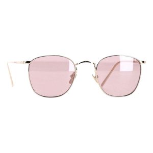 Linda Farrow The Simon Sonnenbrille aus Gold Titan