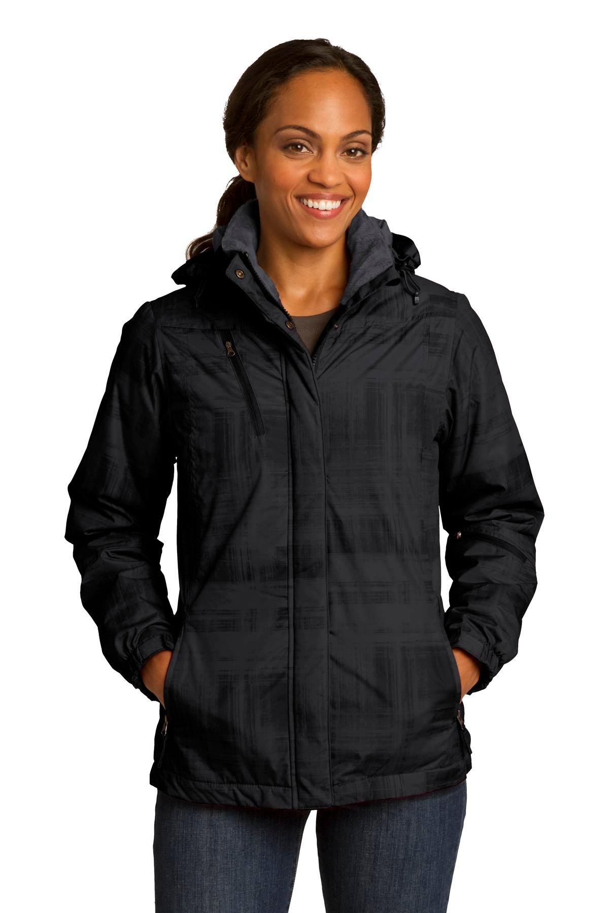 Port Authority Damen Brushstroke Muster isolierte Jacke L320
