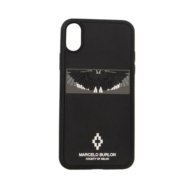 Schwarze 3D Flügel iPhone X Handyhülle