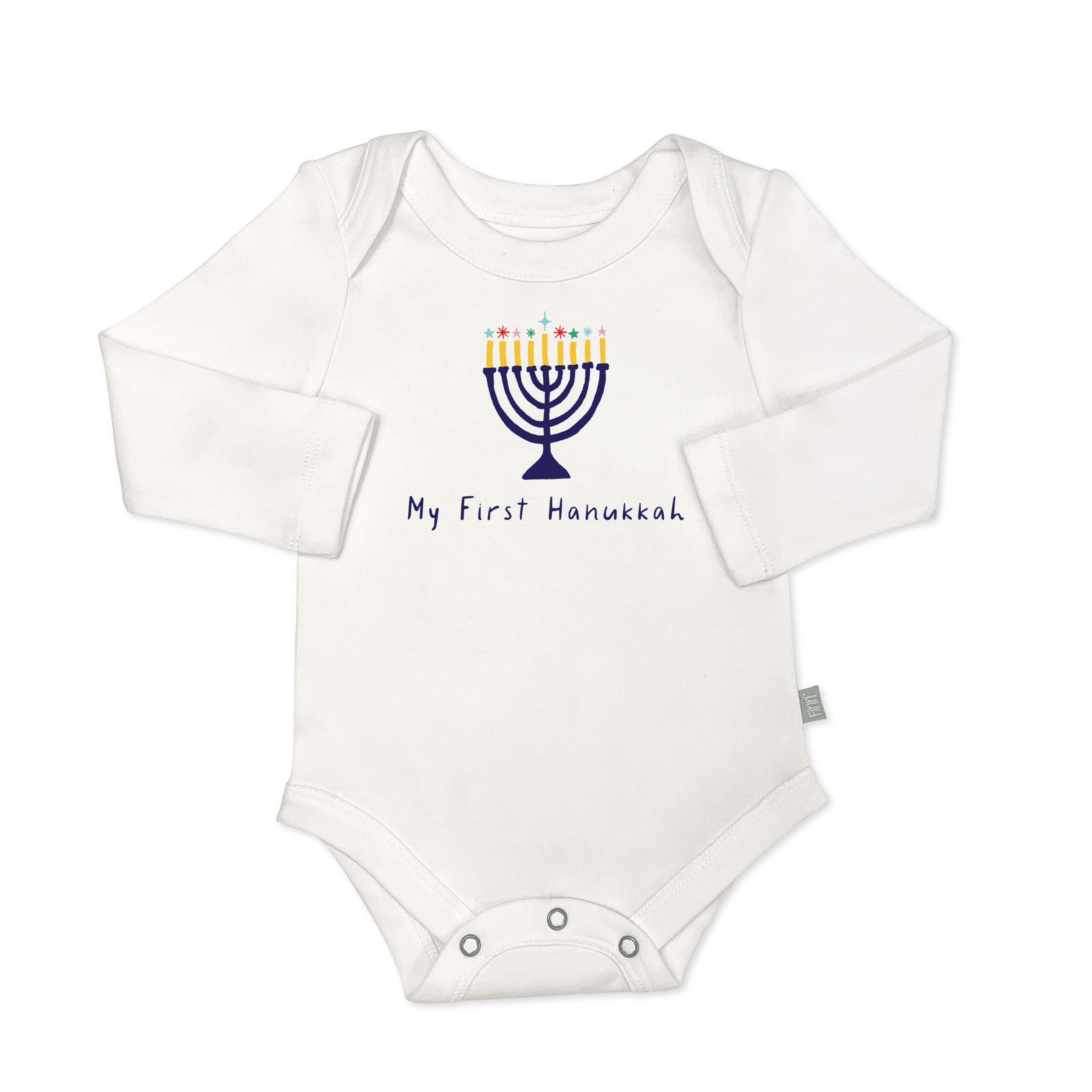 Langarm graphic body – mein erster hanukkah