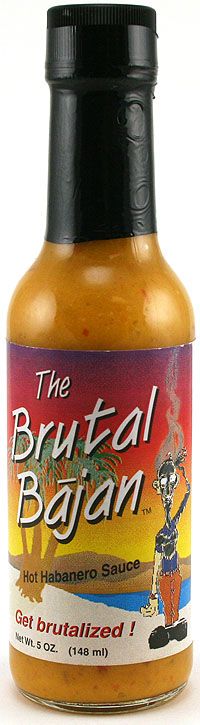 Die Brutal Bajan Hot Habanero Sauce, 5oz