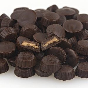 Mini dunkle Schokolade Erdnussbutter Tassen